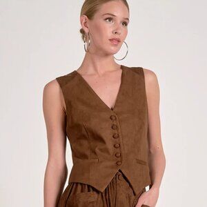 Elan Faux Suede Vest